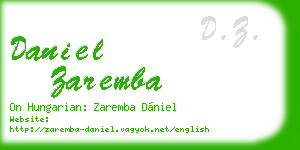 daniel zaremba business card